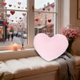 thumbnail image 5 of yulier Heart Pillow, Heart Shaped Decorative Cute Pillow for Bed Sofa, Soft Plush Heart Pillow Cushion Toy Valentine's Day Decorations Gifts Wedding Party Home Decor, 12.99" x 9.84", Pink, 5 of 6