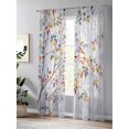 thumbnail image 4 of Sheer Curtains 108 Inches Long 2 Panels Set for Living Room, Colorful Leaves Semi Sheer Curtains for Windows, Modern Abstract Spring Nature Tree Branch Voile Window Treatments Rod Pocket Curtain, 4 of 7