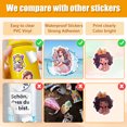 thumbnail image 2 of 50-Pack Cartoon Princess Dress Stickers - Beautiful Princess Graffiti Stickers for Kids, Kindergarten, and Children's Toys, 2 of 11