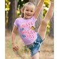 thumbnail image 4 of MISS POPULAR Girls 4-Pack Super Soft Short Sleeve T-Shirts Rainbow Butterfly Glitter Print Cute Design| Sizes 7-16, 4 of 4