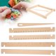 thumbnail image 2 of Máquina de tejer de madera tradicional desmontable DIY Mini telar de tejer juguete educativo para niños, 2 of 9