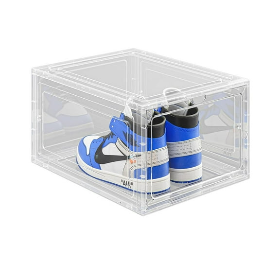 axGear Shoe Box Stackable Storage Super Clear Transparent Collapsible Display 1 Box