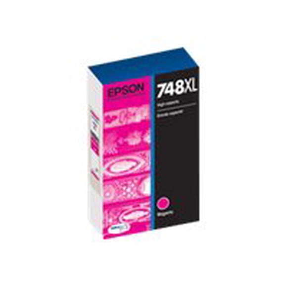 Epson 748XL - High Capacity - magenta - original - ink cartridge - for WorkForce Pro WF-6090, WF-6530, WF-6590, WF-8090, WF-8090 D3TWC, WF-8590, WF-8590 D3TWFC