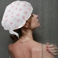 thumbnail image 2 of Shisuyan 2 Pcs Bonnet de Douche Réutilisable pour Femmes Double Couche Imperméable Bonnet pour Cheveux Longs Antistatique Bonnet de Bain Auto-Chauffant, 2 of 8