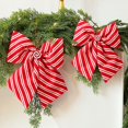 thumbnail image 5 of 9.8 Inch Velvet Christmas Bows for Christmas Tree,Wreath,Gift Wrapping,Crafts,Wedding,Party,Twist Tie Bows for Treat Bag Bakery Candy Bags,Home Decor(H), 5 of 6