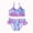 Multicolor, variant on FRSASU Clearance Toddler Baby Girls Summer Strap-Print Ruffled Gradient Swimsuit