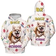 thumbnail image 3 of Back to School Cute Akita All Over Print 3D Hoodie Unisex Merch Hoodies Inu Dog Lover - 13010, 3 of 6