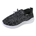 thumbnail image 6 of Rokment Graphic Walking Running Shoes for Women Men Unisex Lightweight Breathable Mesh Memory Foam Orthopedic Nursing Work Flat Sneakers Black Size 7.5, 6 of 7
