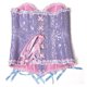 thumbnail image 4 of Conjunto De Fajas Con Corsés Deshuesados ​​Con Cordones Sobre El Busto De Satén Para Mujer Likrtyny Mujer, 4 of 5
