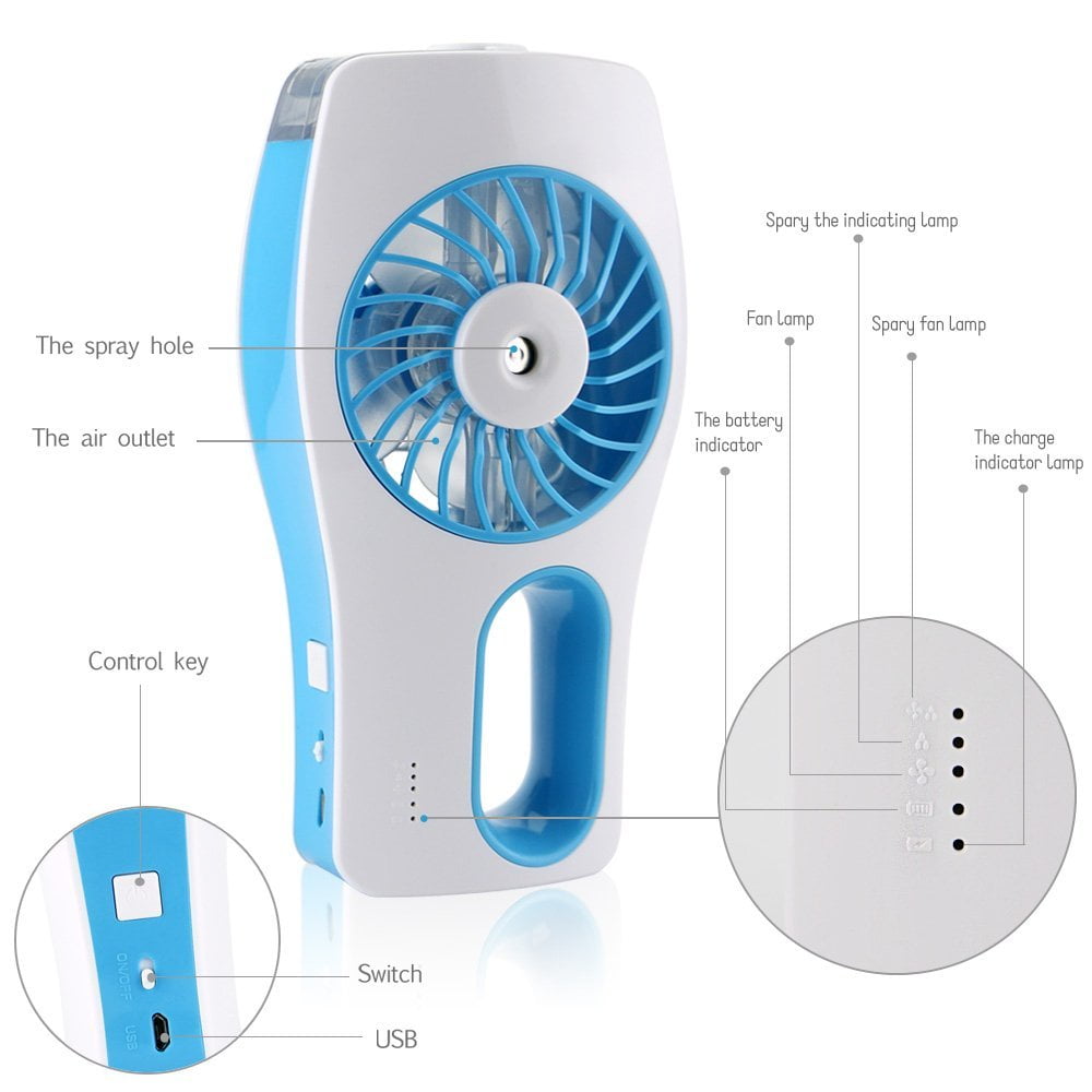electric fan with humidifier