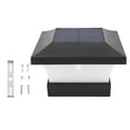thumbnail image 2 of Square Fence Light, LED Solar Capital Lamp White Light Solar Powered  for Garden, 2 of 8
