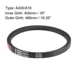 thumbnail image 2 of Uxcell A400/A16 V Belt 16-inch Inner Girth, A-Section Rubber Drive Belt, 2 of 4