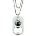 thumbnail image 1 of Metal Skulls Skeletons Military Dog Tag Bottle Opener Pendant, 1 of 4