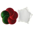 thumbnail image 7 of Skywin Snack Tray - Flower Shaped Fun & Functional Snack Containers - Travel-Friendly, Easy to Use & Clean Snack Box, Encourages Healthy Eating (Red/Green), 7 of 7