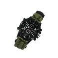 thumbnail image 1 of Soidarity Reloj de supervivencia, herramientas para acampar, equipo de senderismo, antorcha, mano de obra fina, suministros para exteriores, regalo carpas ejercito verde Soidarity OD009761-02, 1 of 6