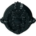 thumbnail image 3 of Ekena Millwork 26 3/8"W x 17 1/4"H x 1 3/4"P Marcella Ceiling Medallion (Fits Canopies up to 3"), Hand-Painted Night Shade, 3 of 4