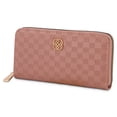 thumbnail image 6 of Daisy Fuentes Debossed Monogram Single Zip Long Wallet for Women, 6 of 6