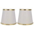 thumbnail image 2 of Pantalla de lámpara ANGGREK 2 piezas color beige blanco Tela resistente al desgaste, 2 of 8