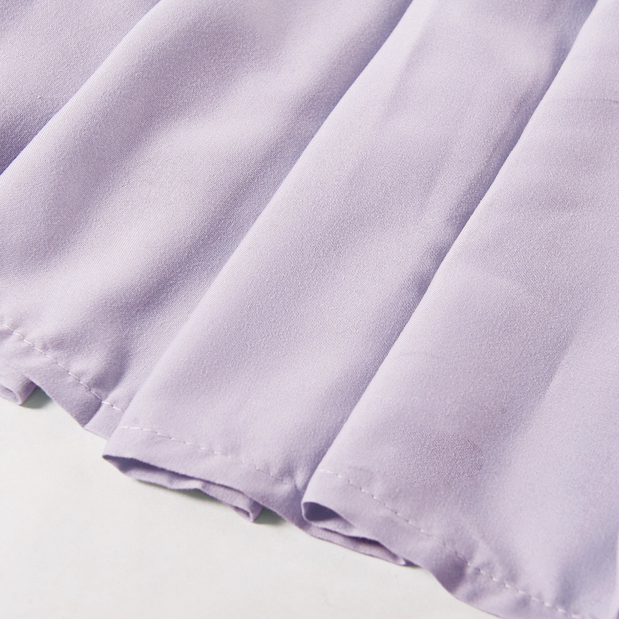 Home Soft Things Classic Dust Ruffle Bed Skirt, Lilac, King (78" x 80" + 14")