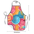 thumbnail image 2 of Anti-Fouling Belt Pocket Elasticated Apron - Non-Slippery Non-Fading Non-Shrinking Non-Crinkly Water-Repellent Rosybrown Tie-Dye Background Vibrant Colors, 2 of 8