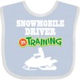 thumbnail image 3 of Inktastic Snowmobile Driver in Training Boys Baby Bib, 3 of 4