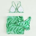 thumbnail image 6 of Girls Swimsuit Baby 3 Piece Swimsuits Prints Bikini Bathing Suit Briefs Bikini Beach Swimwear Set Baby Bathing Suit Girl,Size 9 Years-11 Years, 6 of 7