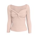 thumbnail image 3 of Babysbule Plus Size Womens Sweaters New Arrivals Fashion Woman Casual Long Sleeve V-Neck Sweatshirt Solid Knit Blouse Tops Clearance Women's Fashion, 3 of 8