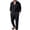 Black*, variant on RUTAYY Men's Outfits Casual Long Sleeve Jacket with Trousers Solid Color Relaxed Fit Spring Comfortable Trendy Vibrant Sets