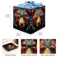 thumbnail image 3 of Bear Foldable Cube Organizer with Handle, 10.8"x10.5"x10.6", Large Capacity Storage Bin, Organizer Bins, Storage Baskets, 3 of 6