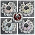thumbnail image 2 of Lace Stitching Pet Saliva Towel - Soft with Faux Pearl Decor - Cat and Dog Bowknot Neckerchief, 2 of 8