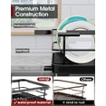 thumbnail image 6 of Sakugi Extendable Dish Drying Rack with Drainboard, Over Sink or Counter, Black, 6 of 7