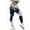 #2 Navy+White, variant on Women Booty Yoga Pants High Waisted Ruched Butt Lift Textured Tummy Control Leggings