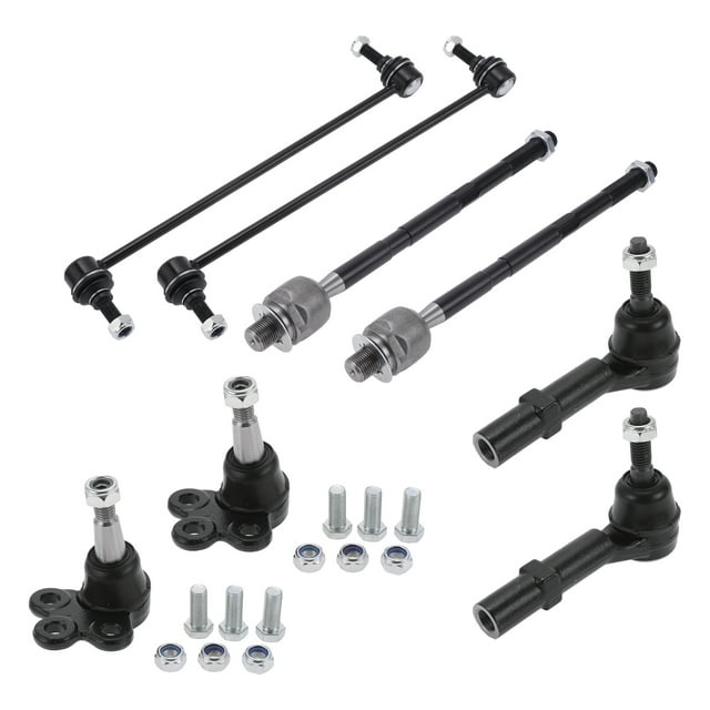 8 Pcs Front Suspension Kit Inner Outer Tie Rod Ends Front Sway Bar Link Lower Ball Joint for GMC Acadia