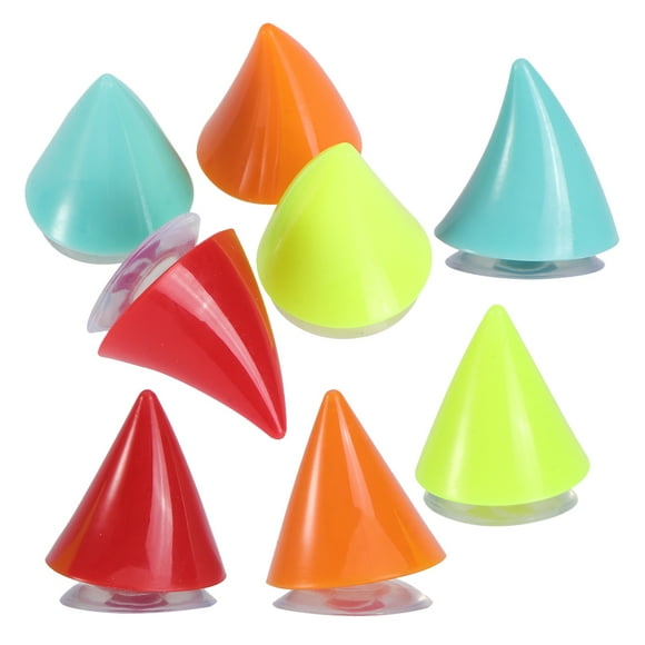 HEALEEP 8Ud Cuernos De Plástico Para De Con Ventosa Universal Multicolor