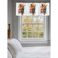 thumbnail image 3 of Summer Parrot Curtain Valances for Windows, Spring Verdant Flower Patterns Kitchen Valance Window Treatment, Light Filtering Block Curtains for Bathroom/Bedroom/Living Room 60'' x 18'', 3 of 9