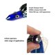 thumbnail image 2 of 9.1" Octopus Shape Soft Fishing Lure, Acrylic Head, Lifelike Swimming Action, Realistic 3D Eyes, Blue and Black, 2 of 4