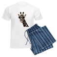 thumbnail image 6 of CafePress - Giraffe With Steampunk Sunglasses Goggles Pajamas - Men's Light Loose Fit Cotton Pajama Set, 6 of 7