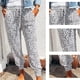 thumbnail image 4 of Pantalones deportivos holgados con cintura elástica, cordón ajustable y bolsillos para mujer, 4 of 5