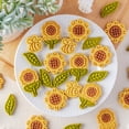 thumbnail image 2 of Plastic Cookie Cutters Sunflower Bee Leaf Shaped Biscuit Moulds Cookie Moulds, 2 of 13