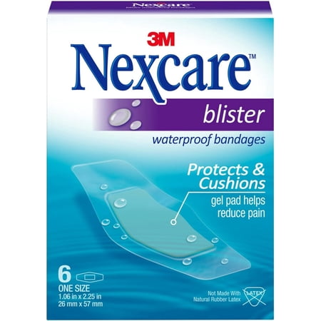 Nexcare Blister Waterproof Bandages, One Size - 6 Ea