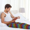 thumbnail image 5 of KLL Mens Pajama Pants for Men,Mens Lounge Pants,Funny Gifts for Men,Men's Pajama Bottoms-Rainbow Chequerboard, 5 of 5