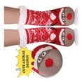 thumbnail image 3 of Cute Animal Ultra-thick Slipper Home Socks, Women's Fuzzy Slipper Socks, Grippers Non Slip Soft Cozy Fleece Lining(Cat), 3 of 9