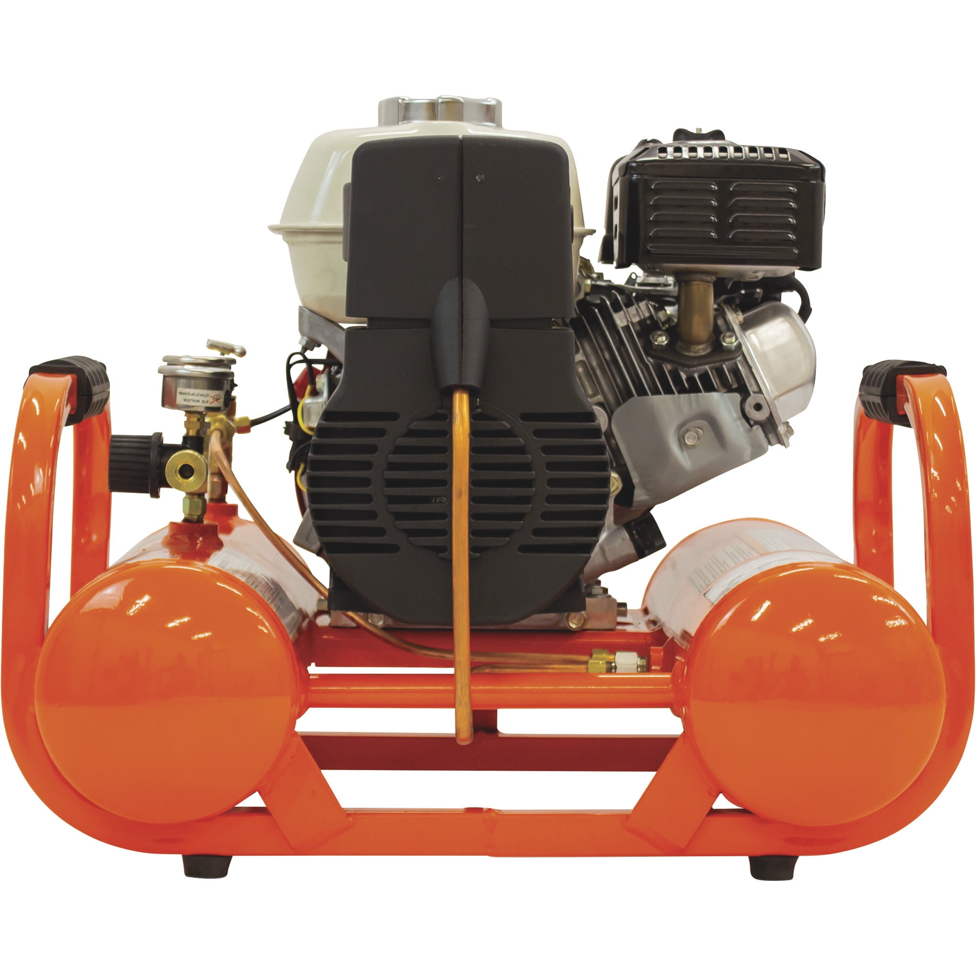 Industrial Air Contractor Gas-Powered Pontoon Air Compressor, 4.6 HP, Honda GX160 OHV Engine, Twin 2-Gallon Tanks, 155 Max. PSI, Model# CTA5590412.SAN