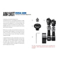 thumbnail image 3 of Leofoto AM-6 Kit Versa Magic Arm ''Heavy-Duty'' w/ Anti-Twist Adapter, 1/4th Mounting Screws, Black, 3 of 11