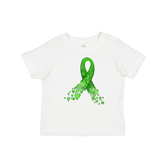 Inktastic Mental Health Awareness Ribbon with Green Hearts Boys or Girls Baby T-Shirt