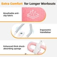 thumbnail image 3 of EDX Ab Machine for Home Gym, Adjustable Ab Workout Equipment with LCD Display, Foldable Core Trainer, 440 lbs Capacity, Pink, 3 of 8