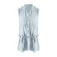 thumbnail image 4 of mfyjkho Camisetas Sin Mangas De Talla Grande, Camisa Informal De Color Liso Con Solapa Y Botones Sueltos Para Mujer, Cárdigan, Ropa Para Mujer Tops Casuales Para Mujer Xxxl, 4 of 5