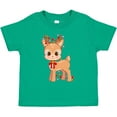 thumbnail image 3 of Inktastic Cute Christmas Reindeer with Christmas Lights Boys or Girls Toddler T-Shirt, 3 of 5