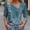 Blue, variant on WXLWZYWL Fall Tops for Women Long Sleeve Collared V Neck Womens Button Down Color Block Blouse Casual Loose Fall Clothes