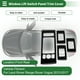thumbnail image 2 of Cubierta del panel de interruptores de elevación de ventanas Unique Bargains para Land Rover Range Rover Vogue 2013-2017 Delante y detrás, etiqueta de control de ventana de puerta del automóvil negra, 2 of 6